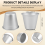 6 PCS Aluminium Dariol Mould Nonstick Egg Tart Bakeware Cup 10