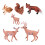 6 Pieces Animals Figures Creatures Figurines 3
