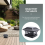 Solar Post Cap Lights for Wooden Posts Garden Decoration Black 4