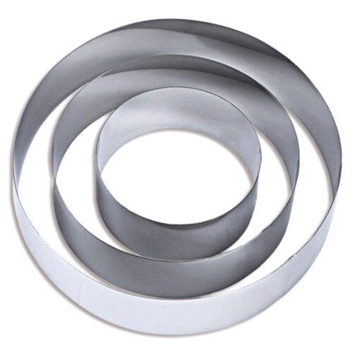 4/6/8 Inch Cake Mold Stainless Steel Baking Tool Set Muffin Ring DIY