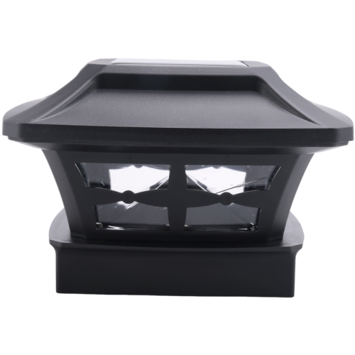 Solar Post Cap Lights for Wooden Posts Garden Decoration Black