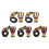 5 Pcs Instrument Necklaces Djembe Drum Mini Pendant African 4