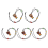 5 Pcs Instrument Necklaces Djembe Drum Mini Pendant African 3