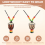 5 Pcs Instrument Necklaces Djembe Drum Mini Pendant African 6