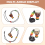 5 Pcs Instrument Necklaces Djembe Drum Mini Pendant African 10