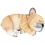 French Bulldog Sculpture Ornament Dog Statue Decor -Lying 1