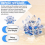 Blue Crystal Flower Ornaments Lotus Interior(Small) 7