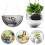 Disco Ball Planter Shape Vase with Drainage Mirror Decoration-XL 7