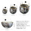 Disco Ball Planter Shape Vase with Drainage Mirror Decoration-XL 5
