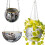 Disco Ball Planter Shape Vase with Drainage Mirror Decoration-XL 6