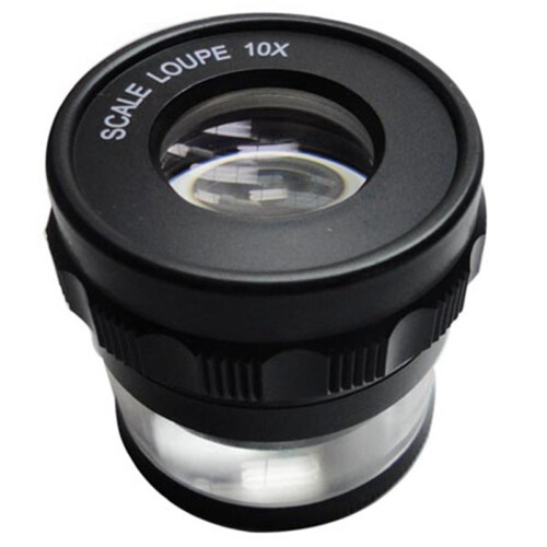 10X Stand Measuring Magnifier Scale Loupe Magnifying Glass 1