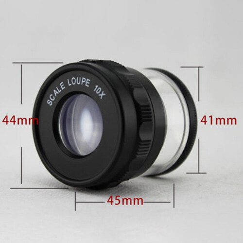 10X Stand Measuring Magnifier Scale Loupe Magnifying Glass 2