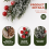 Christmas Berries Decor 8 PCS Artificial Pine Cones Branch Craft 8