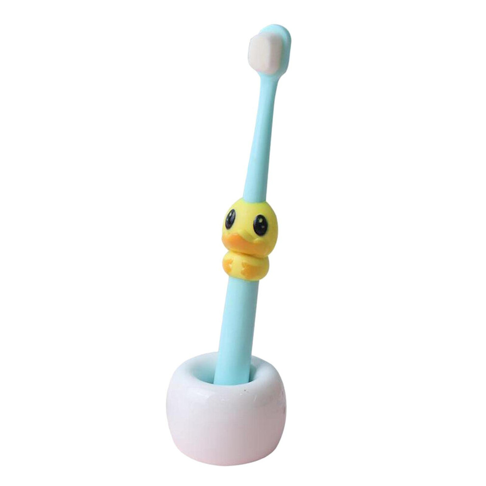 Infant InfanttoToddler Toothbrush for Toddler and Baby Oral Care Training Tooth Brush  perfectly sized smooth oval  toothbrush head  blue