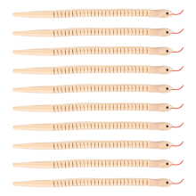 10Pcs 12 Inch Unfinished Wooden Wiggly Snakes Jointed Flexible Snake