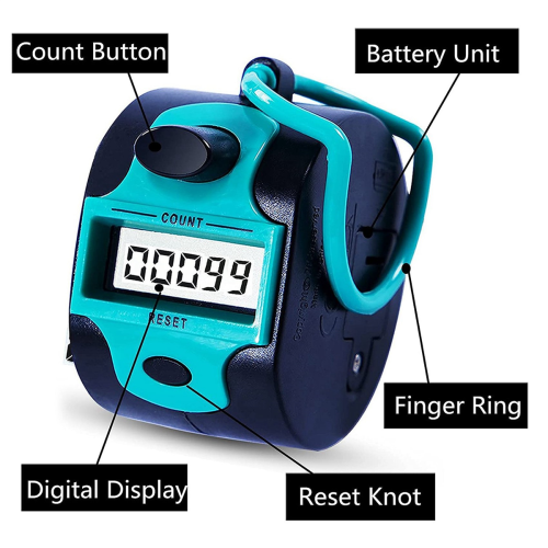 Counter Electronic Clicker Manual Digital Finger Ring 2