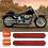 Motorcycle Front Fork Reflector for Softail Sportster 883 1200 Red 6