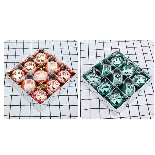 9Pcs Christmas Balls Tree Decor Hanging for Home(Green) 2