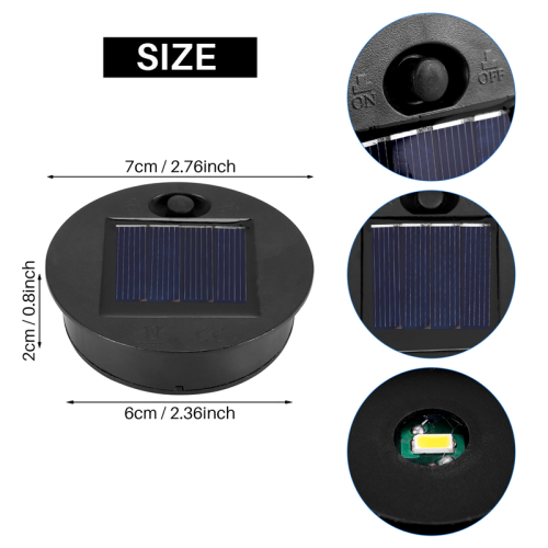 4 Pieces Replacement Solar Light Tops Outdoor Hanging Lantern