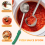 Pizza Spread Sauce Ladle Rubber Handle Flat Kitchen Cooking -4 Oz 6