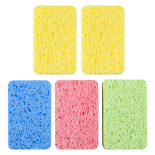 Cellulose Sponges,for Dish, Duty Scrub Cookware 5 Pcs