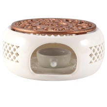Ceramic Teapot Warmer Holder Base Candle Heating Teaware
