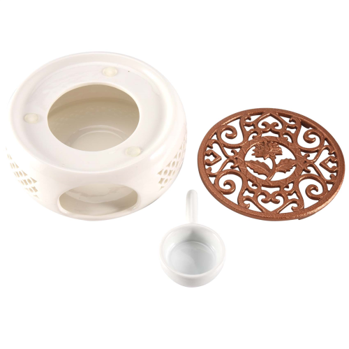 Ceramic Teapot Warmer Holder Base Candle Heating Teaware 2