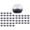 50 Pack Clear Plastic Mini Cupcake Container,for Muffin Macaron 3