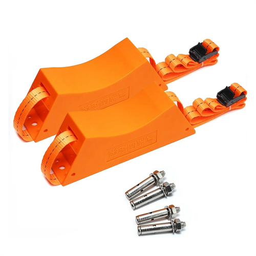 2PCS Propane Tank Holder Cylinder Mounted Bracket with Screws Orange 1