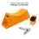 2PCS Propane Tank Holder Cylinder Mounted Bracket with Screws Orange 3