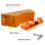 2PCS Propane Tank Holder Cylinder Mounted Bracket with Screws Orange 6