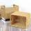 Storage Basket Hand-Woven Rattan Wicker Organizing Box S 6