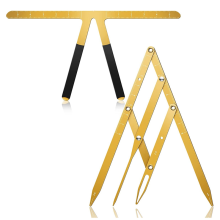 Eyebrow Ruler 3-Point Positioning Ruler-Gold