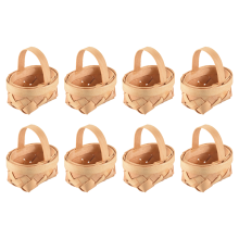 8PCS Mini Woven Baskets with Handles for Party Favors Crafts