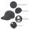 2Pcs Women Criss Ponytail Baseball Cap,Pink+Black 7