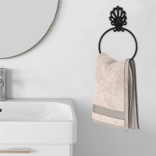Black Toilet Roll Holder Towel Set,Iron