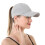 2Pcs Women Criss Ponytail Baseball Cap,Pink+Black 9