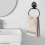 Black Toilet Roll Holder Towel Set,Iron 2
