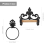 Black Toilet Roll Holder Towel Set,Iron 10