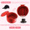 Hat Box Organizer Round Travel Boxes Foldable Storage Bag D 7