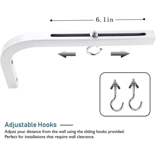 90 Degree Screen Wall Mount Projection Screen Hanger Projection Adjustable Bracket 1
