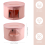 Hat Box Organizer Round Travel Boxes Foldable Storage Bag C 9