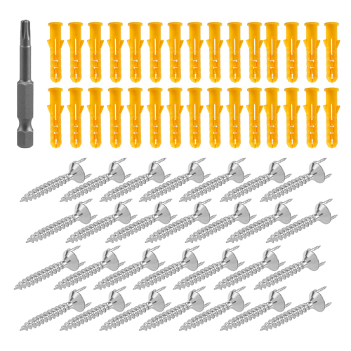 50PCS Seamless Nails Double-Headed Screw Solid Wood Baseboard Screws 2