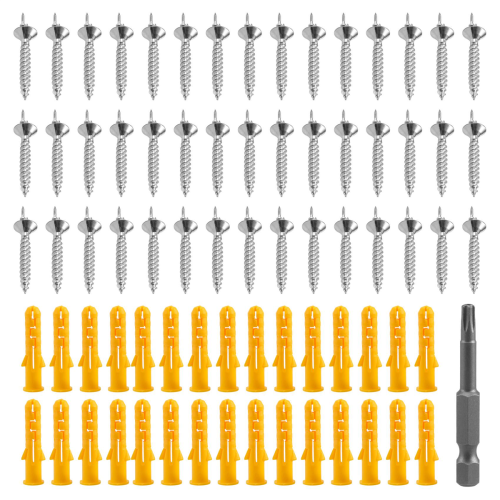50PCS Seamless Nails Double-Headed Screw Solid Wood Baseboard Screws 1