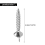 50PCS Seamless Nails Double-Headed Screw Solid Wood Baseboard Screws 10