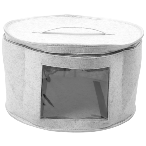 Hat Box Organizer Round Travel Boxes Foldable Storage Bag A 2