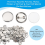 600 Pcs Blank Button Making Supplies for Machine 6