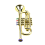 Trumpet Kids Musical Educational Toy Gold 6