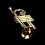 Trumpet Kids Musical Educational Toy Gold 1