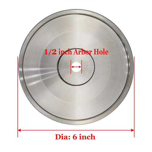 ,6Inch Dia x 1Inch Wide,with 1/2Inch Arbor,320 Grit 2